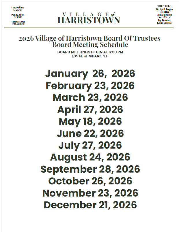 BOard Meeting Schedule